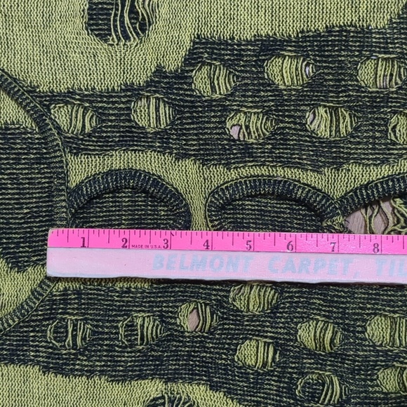 The Ragged Priest distressed Long Sleeve Cutout green Top size 6 - Picture 7 of 11